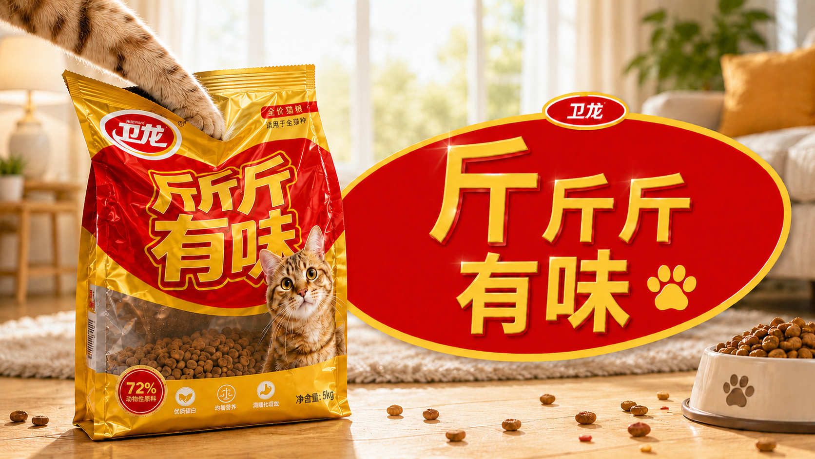 卫龙猫粮广告