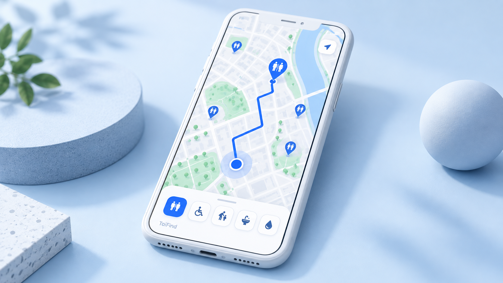 ToiFind 公厕寻路 APP概念封面